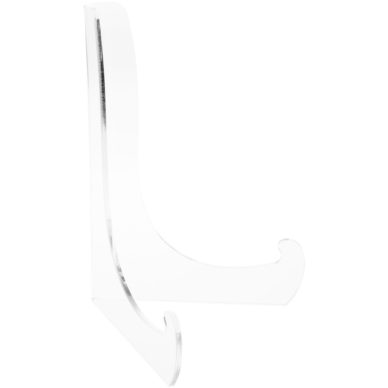 Plymor Clear Acrylic 60-Degree Angle Easel With Shallow Support Ledges, 12" H x 9" W x 8.25" D